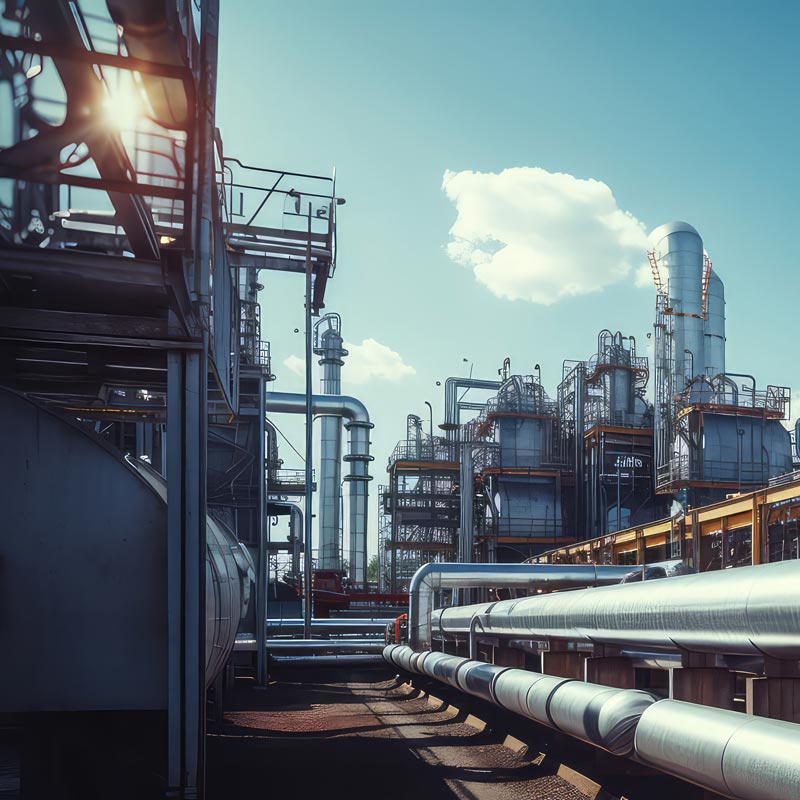 oil and gas factory